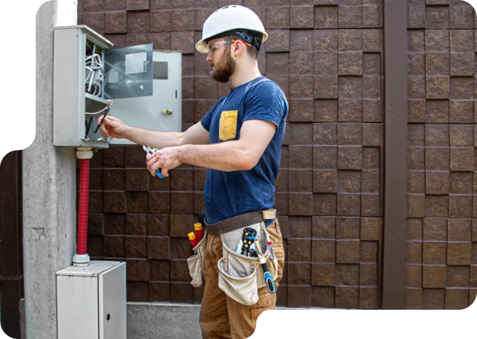 A friendly and professional LampPost Electric technician ready to help.